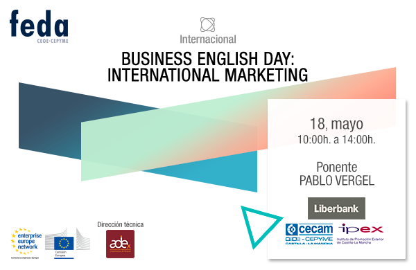 Jornada Business English Day: International Marketing. Albacete, 18 mayo, 10 horas