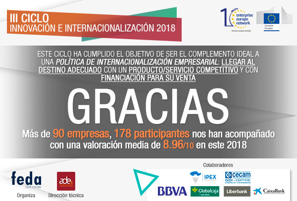 Gracias por tu participación en III CICLO DE INNOVACIÓN E INTERNACIONALIZACIÓN 2018