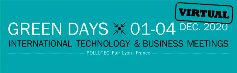 Green days -2020 - Encuentro Virtual Empresarial durante la feria Pollutec - del 1 al 4 de diciembre